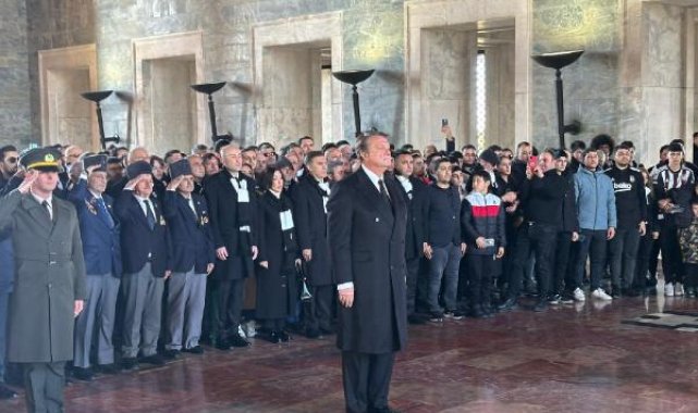 Beşiktaş'ta yeni yönetimden Anıtkabir'e ziyaret