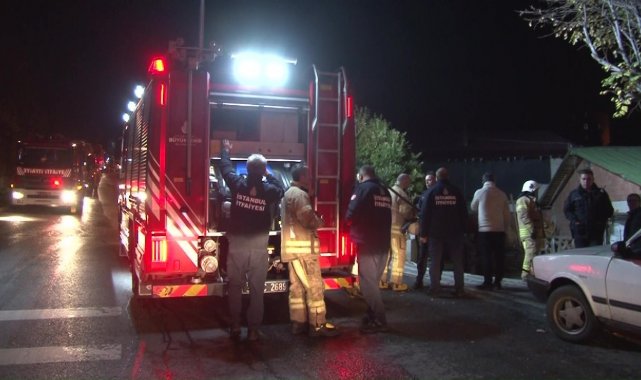 Beykoz'da çatıda çıkan yangın korkuttu