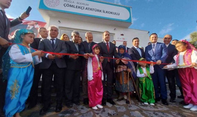 Bodrum'da Çömlekçi Atatürk İlkokulu açıldı