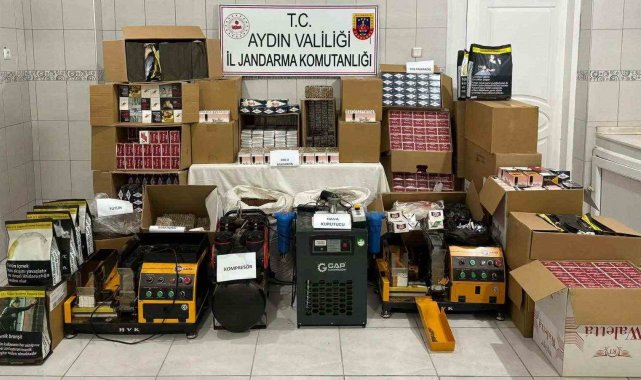 Bozdoğan'da 99 bin 700 adet makaron ele geçirildi