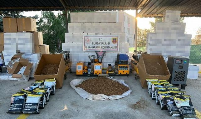 Bursa'da kaçak tütüncülere operasyon; 4 gözaltı
