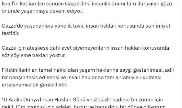 Cevdet Yılmaz: Ateşkese evet diyemeyenlerin söz söylemeye hakkı yok