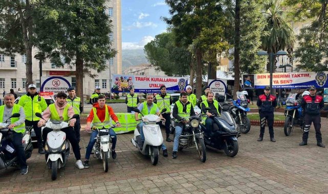 Çine'de lise öğrencileri trafik konusunda bilgilendirildi