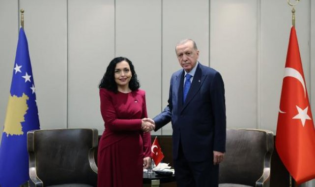 Cumhurbaşkanı Erdoğan, Kosova Cumhurbaşkanı ile görüştü