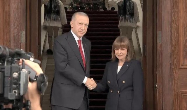 Cumhurbaşkanı Erdoğan, Yunan mevkidaşı Sakelaropulu ile görüştü