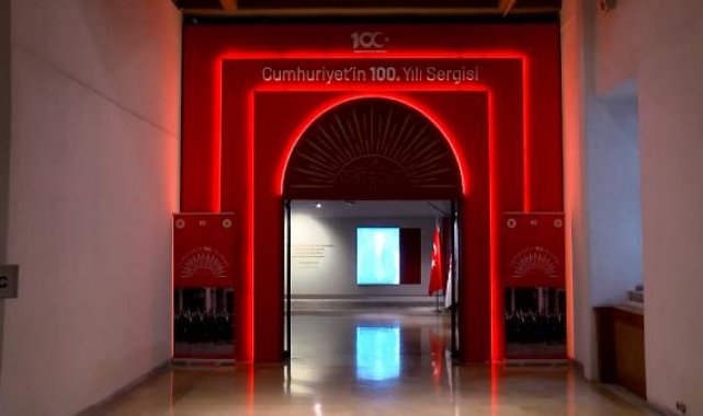 Cumhuriyetin 100'üncü Yılı Sergisi Harbiye Askeri Müzesi'nde açıldı