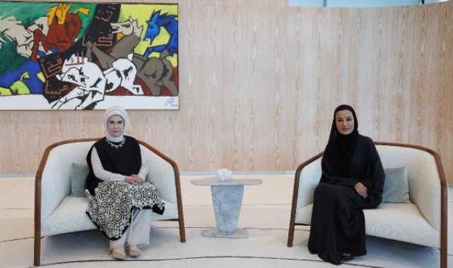 Emine Erdoğan, Katar Vakfı Başkanı Moza ile görüştü