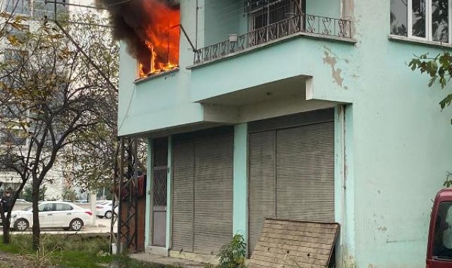 Evde elektrikli battaniyeden yangın çıktı