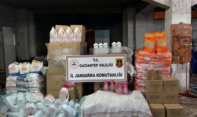 Gaziantep'te 3,5 milyon TL'lik sahte deterjan ele geçirildi