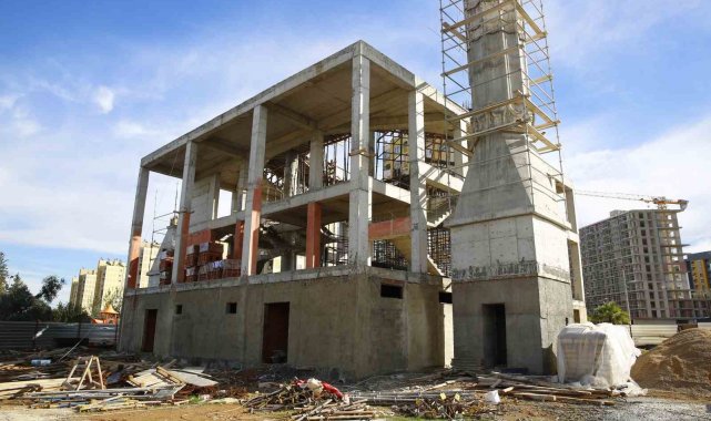 Güneş Mahallesi Cami inşaatı sürüyor