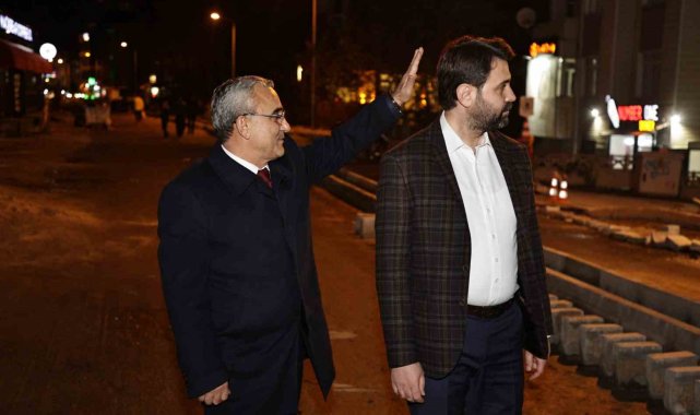 Hacı Hıfzı Emer Caddesindeki çalışmaları inceledi