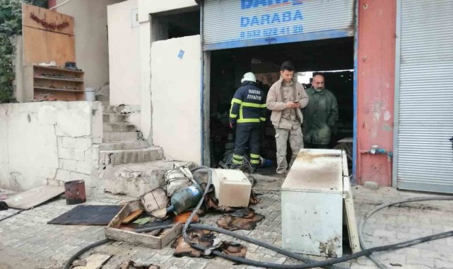 Hatay'da çıkan ev yangınına itfaiye müdahale etti