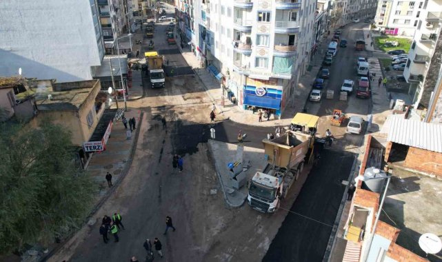 Horozköy Caddesi'nde hummalı çalışma