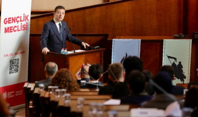 İBB Başkanı İmamoğlu Gençlik Meclisi üyeleriyle buluştu