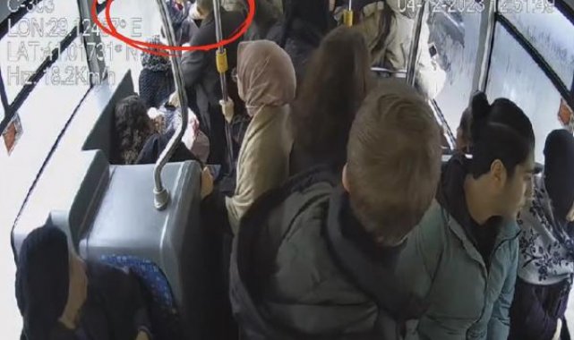 İETT otobüsündeki biber gazlı tartışma güvenlik kamerasına yansıdı