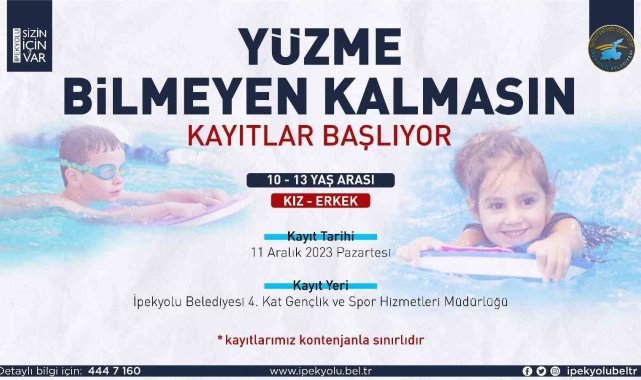 İpekyolu'nda "yüzme bilmeyen kalmasın" kursu