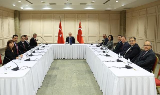İSTANBUL - Cumhurbaşkanı Erdoğan TOTBİD üyelerini kabul etti