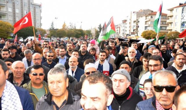 Karaman'da Filistin yürüyüşü