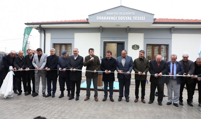 Karatay'da Ovakavağı Sosyal Tesisi hizmete açıldı