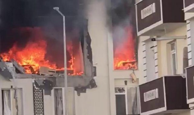 Kars'ta 5 katlı binada patlama: 6 yaralı