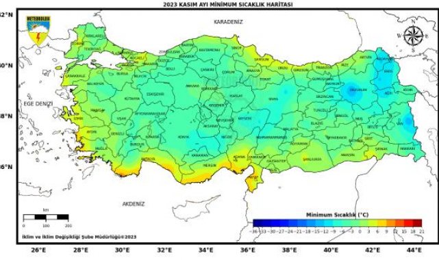 Kasımda, 67 merkezde ekstrem sıcaklık rekoru kırıldı