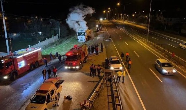 Kimyasal madde yüklü tankerde yaşanan sızıntı ekipleri alarma geçirdi