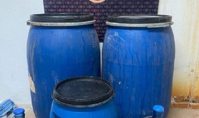 Kırıkkale'de 580 litre sahte içki ele geçirildi