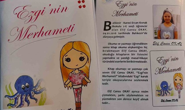 Küçük yazar Elif Cansu Okay'dan hikaye kitabı