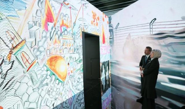 Kurşun Geçirmez Düşler: Gazzeli Çocuk Ressamlar Sergisi Taksim'de açıldı
