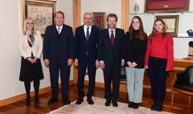 Kuzey Makedonya Cumhuriyeti Büyükelçisi Manasijevski ve Karacan'dan Rektör Erdal'a ziyaret