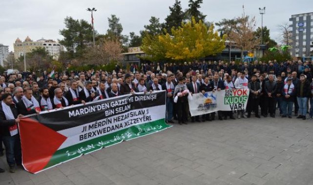Mardin ve Diyarbakır'da İsrail protestosu