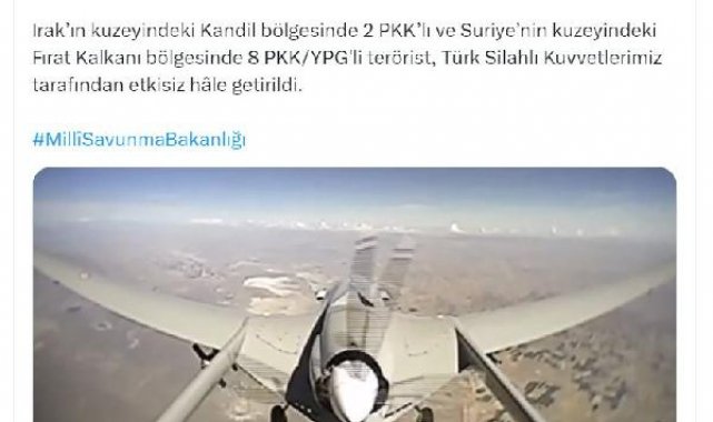 MSB: 10 terörist etkisiz hale getirildi