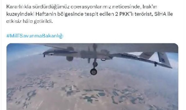 MSB: 2 terörist etkisiz hale getirildi