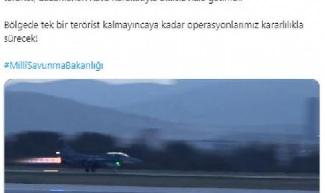 MSB: Pençe-Kilit bölgesinde 8 terörist etkisiz hale getirildi