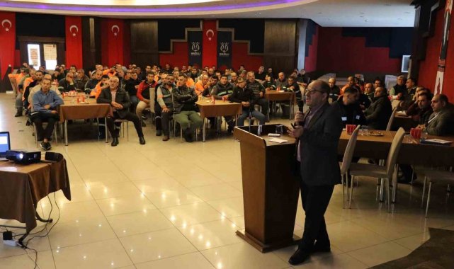 Nazilli Belediyesi Temizlik İşleri personeline iş sağlığı ve güvenliği eğitimi verildi