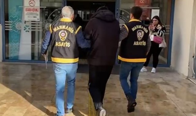 On yıl hapis cezası ile aranıyordu, Marmaris'te yakalandı
