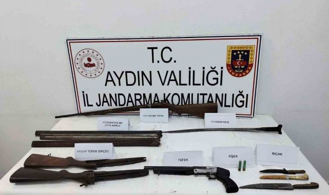 Osmanlı dönemine ait tüfek ve kılıç ele geçirildi