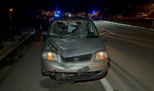 Otomobilin çarptığı yaya öldü