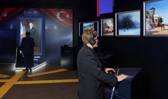 "Tablolar Konuşuyor Dijital Resim Sergisi" AKM'de açıldı