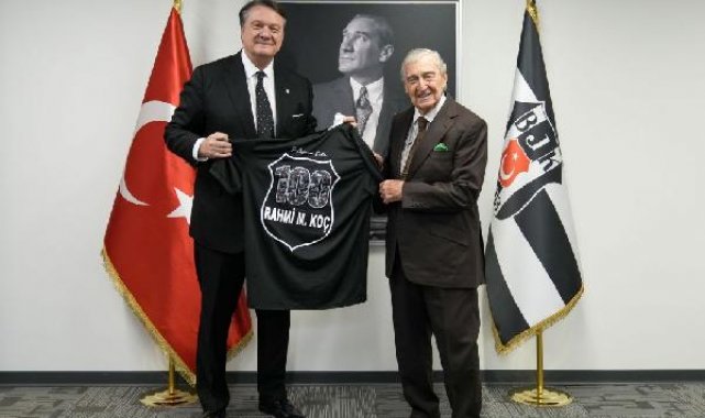 Rahmi Koç'tan Hasan Arat'a tebrik ziyareti