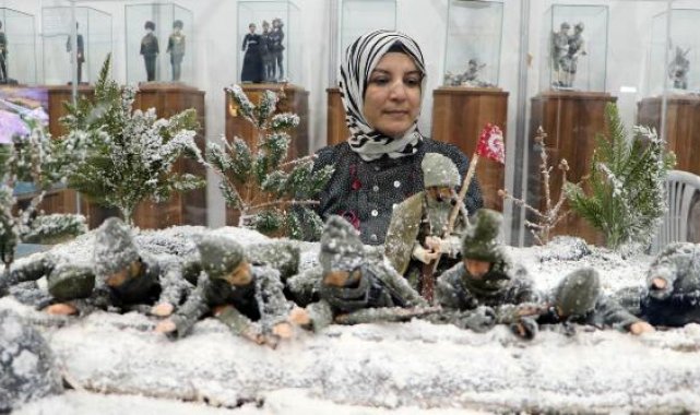Rus generalin yazdığı Sarıkamış'ta donarak şehit olan binbaşı ve askerlerinin anısını üç boyutlu modelledi