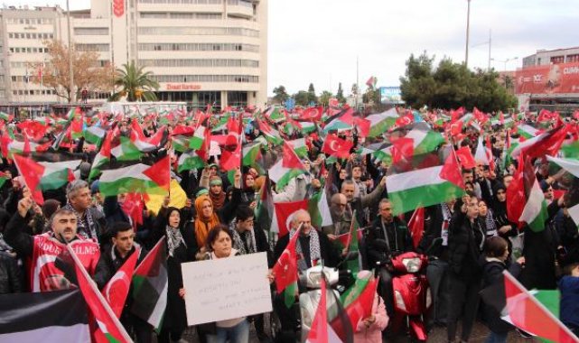Samsun'da 'Filistin İçin Yürüyoruz' etkinliği