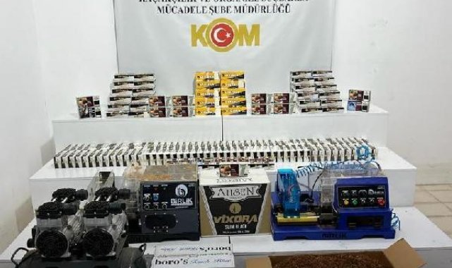 Samsun'da 47 bin 400 doldurulmuş makaron ele geçirildi