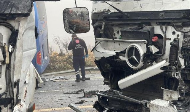 Şanlıurfa'da zincirleme kaza: 1 ölü, 15 yaralı