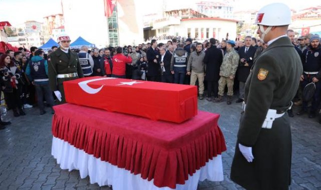 Şehit Yazıcı, son yolculuğuna uğurlandı; 4 aylık hamile eşi gözyaşı döktü