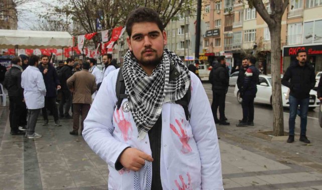 Sessiz yürüyüş ile Filistin'in sesi oldular