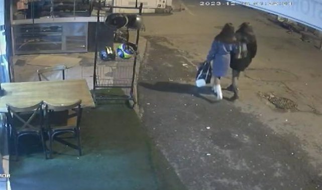 Şişli'de kapkaç anları kamerada
