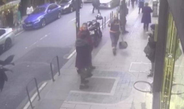 Şişli'de yolda borçlusunu görünce otomobilinin üzerine atladı