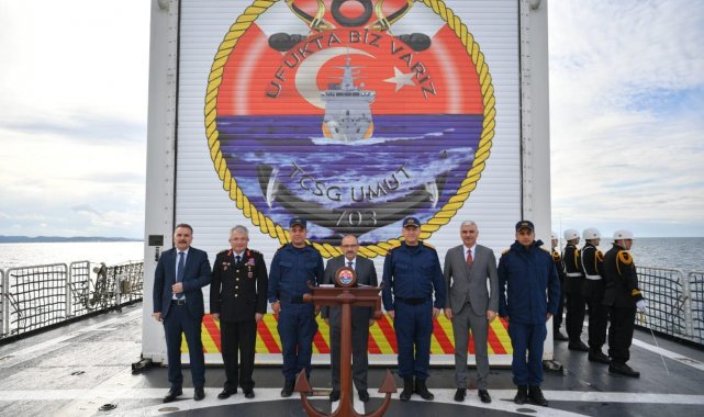 TCSG 703 Umut Korvetini Vali Ustaoğlu ziyaret etti