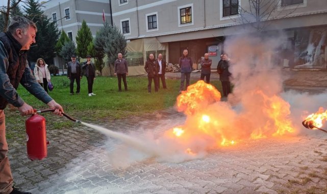 Yangına müdahale ettiler